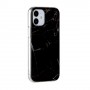 iPhone 12 mini musta marmori suojakuori.