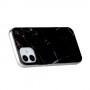 iPhone 12 mini musta marmori suojakuori.