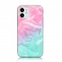 iPhone 12 mini värikäs tie-dye marmori suojakuori.