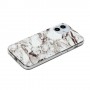 iPhone 12 mini valkoinen marmori suojakuori