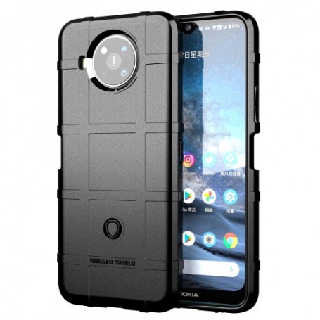 Nokia 8.3 5G musta rugged shield suojakuori.