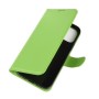 iPhone 12 / 12 Pro vihreä suojakotelo – lompakkomallinen avattava kannellinen suojakotelo