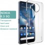 Nokia 8.3 5G läpinäkyvä suojakuori.