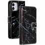 iPhone 12 / 12 pro musta marmori suojakotelo