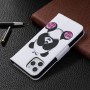 iPhone 12 / 12 pro valkoinen panda suojakotelo – lompakkokotelo tyylikkäästi esillä