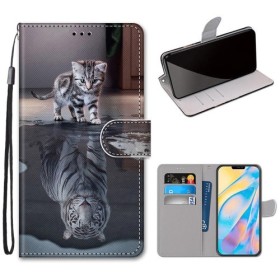 iPhone 12 / 12 pro kissa heijastus suojakotelo