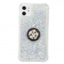 iPhone 12 / 12 Pro hopea glitter hile suojakuori sormuspidikkeellä