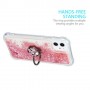 iPhone 12 / 12 Pro pinkki gliter hile suojakuori sormuspidikkeellä