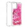 iPhone 12 / 12 Pro glitter hile pinkki puu suojakuori