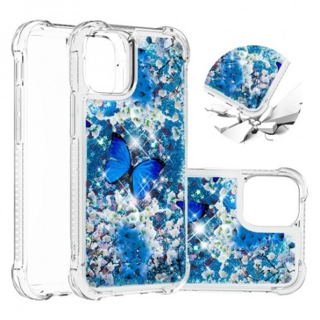 iPhone 12 / 12 Pro glitter hile perhoset suojakuori