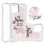 iPhone 12 / 12 Pro glitter hile never stop dreaming suojakuori