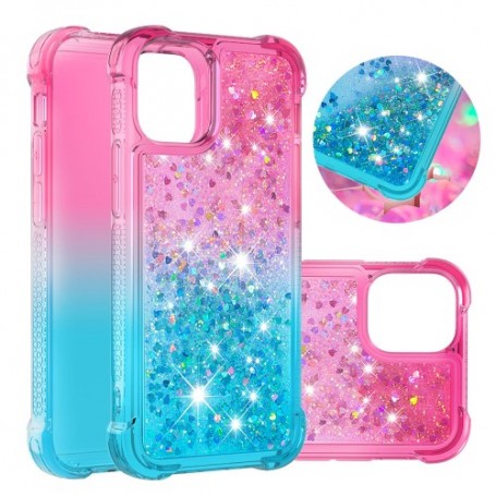 iPhone 12 / 12 Pro liukuväri glitter hile suojakuori