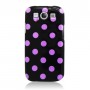 Galaxy S3 musta-pinkki polka dot suojakuori.