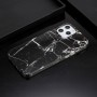 iPhone 12 / 12 Pro musta marmori suojakuori – huolella viimeistelty tuote lähikuvassa