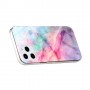 iPhone 12 / 12 Pro värikäs tie-dye marmori suojakuori