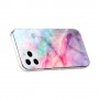 iPhone 12 / 12 Pro värikäs tie-dye marmori suojakuori.