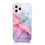 iPhone 12 / 12 Pro värikäs tie-dye marmori suojakuori.