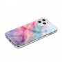 iPhone 12 / 12 Pro värikäs tie-dye marmori suojakuori.
