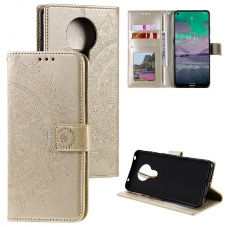 Nokia 3.4 kullanvärinen mandala suojakotelo