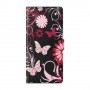 Nokia 2.4 kukkia ja perhosia suojakotelo
