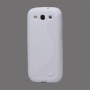 Galaxy S3 valkoinen silikoni suojakuori. – kevyt ja ohut suojakuori puhelimen takaosassa