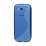 Galaxy S3 sininen silikoni suojakuori.