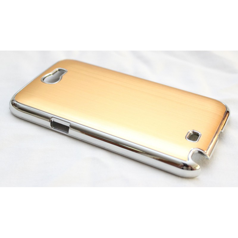 Galaxy Note 2 kullan värinen alumiini takakansi. Galaxy Note 2 kullan värinen alumiini takakansi.