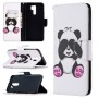 Xiaomi Redmi 9 valkoinen panda suojakotelo – monipuolinen suojakotelo korttitaskuilla