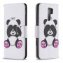 Xiaomi Redmi 9 valkoinen panda suojakotelo – lompakkokotelo tyylikkäästi esillä
