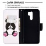 Xiaomi Redmi 9 valkoinen panda suojakotelo – lompakkomallinen avattava kannellinen suojakotelo