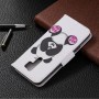 Xiaomi Redmi 9 valkoinen panda suojakotelo – kotelosta löytyy korttipaikat ja setelitasku