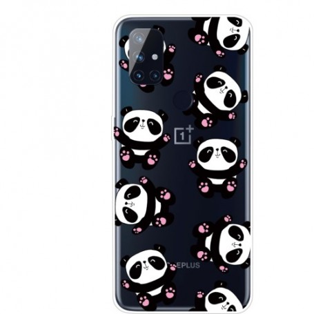 OnePlus Nord N10 5G läpinäkyvä pandat suojakuori.