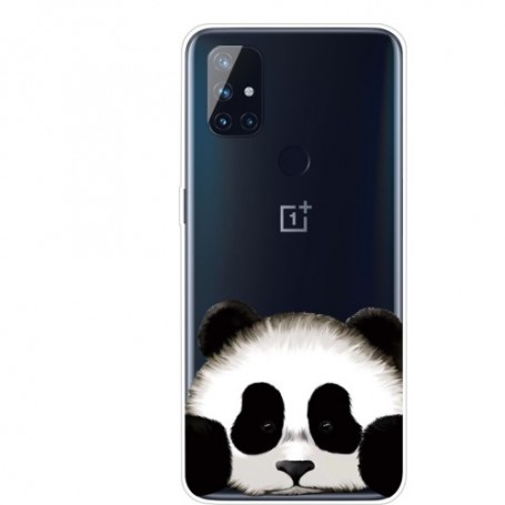 OnePlus Nord N10 5G läpinäkyvä panda suojakuori.