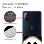 OnePlus Nord N10 5G läpinäkyvä panda suojakuori.