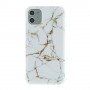 iPhone 11 valkoinen marmori suojakuori