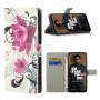 Nokia 3.4 violetit kukat suojakotelo