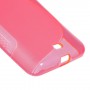 Lumia 535 roosan punainen silikonikuori.