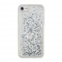 iPhone 6/6s/7/8/SE 2020 hopeanvärinen glitter hile suojakuori