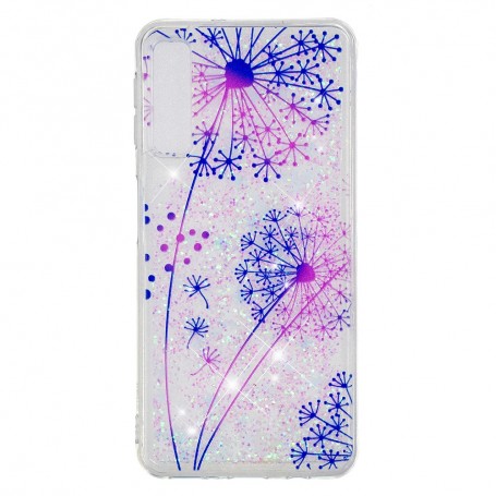 Samsung Galaxy A50 glitter hile kukka suojakuori