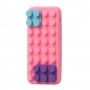 iPhone 5 pinkki rakennuspalikat silikonisuojus.