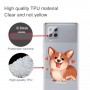 Samsung Galaxy A42 5G läpinäkyvä koira suojakuori