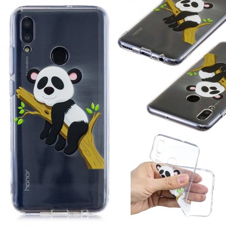 Huawei P Smart 2019 läpinäkyvä panda suojakuori