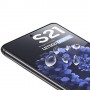 Samsung Galaxy S21 kirkas mustareunuksinen panssarilasi.