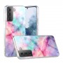Samsung Galaxy S21 värikäs tie-dye marmori suojakuori