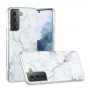 Samsung Galaxy S21 valkoinen marmori suojakuori.