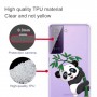 Samsung Galaxy S21 läpinäkyvä panda suojakuori.