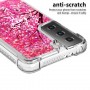 Samsung Galaxy S21 glitter hile pinkki puu suojakuori