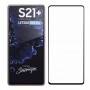 Samsung Galaxy S21 Plus kirkas mustareunuksinen panssarilasi.