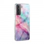 Samsung Galaxy S21 Plus värikäs tie-dye marmori suojakuori