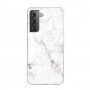 Samsung Galaxy S21 Plus valkoinen marmori suojakuori.